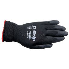 Memphis Ninja Flex Latex-Coated-Palm Gloves, Nylon Shell, Medium, Red/Gray