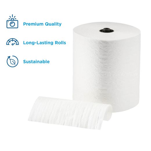 Georgia Pacific enMotion 8 Premium Paper Towel Rolls, White (6 PK)
