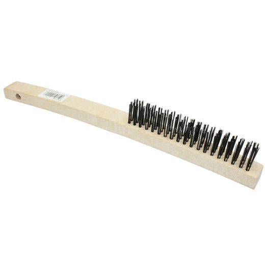Economy Curved Handle Wire Scratch Brush, Carbon Steel