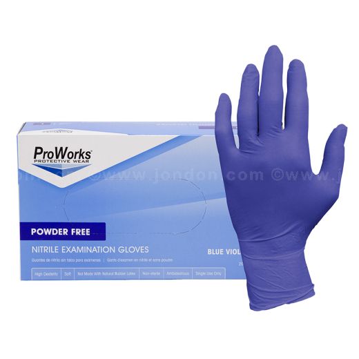 2000 Pieces Non-Vinyl Powder Free Black Nitrile Gloves Size Large 4 Mil 