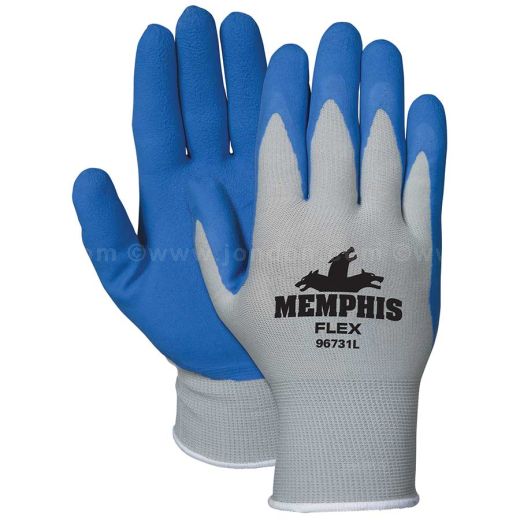 Latex-Dipped Work Gloves, Medium