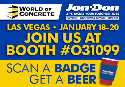 Jon-Don will be at World of Concrete 2022 in Las Vegas