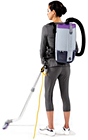 HEPA backpack vacuum